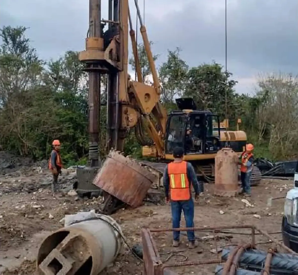 Corredor Interoceánico · Línea K, frente de perforación